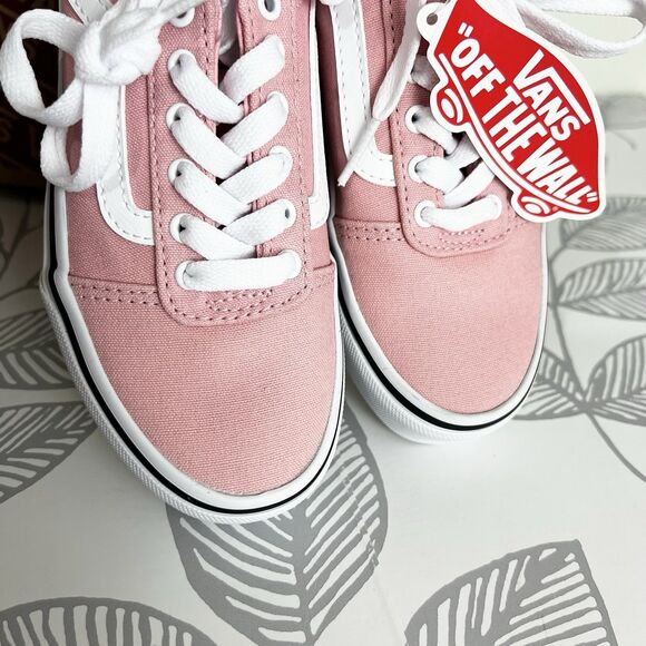 Vans Ward Shoes Old Skool Skater Powder Pink Girls Size 13 NEW - Picture 2 of 5